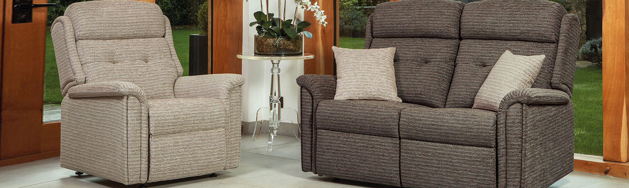 Fabric 2 Seater Sofas