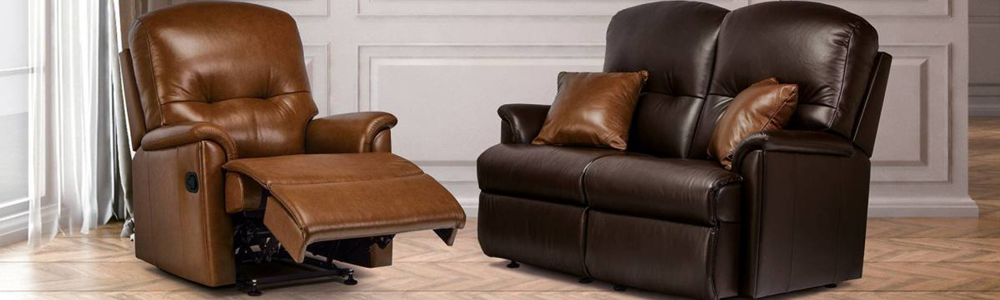 Leather 2 Seater Sofas