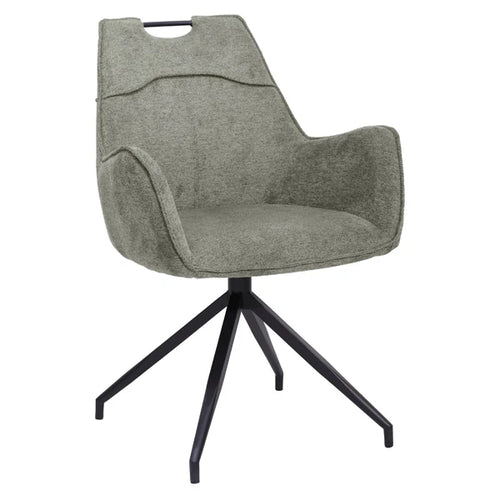 Magnus Swivel Armchair - Green