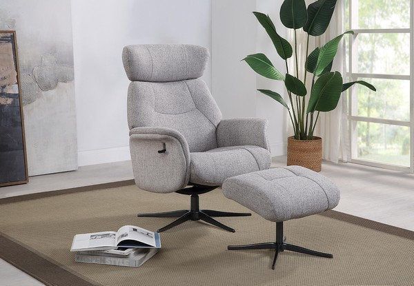 Murcia Swivel Recliner Chair & Stool