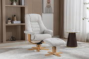 Sardinia Swivel Recliner Chair & Footstool