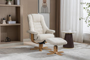 Sardinia Swivel Recliner Chair & Footstool