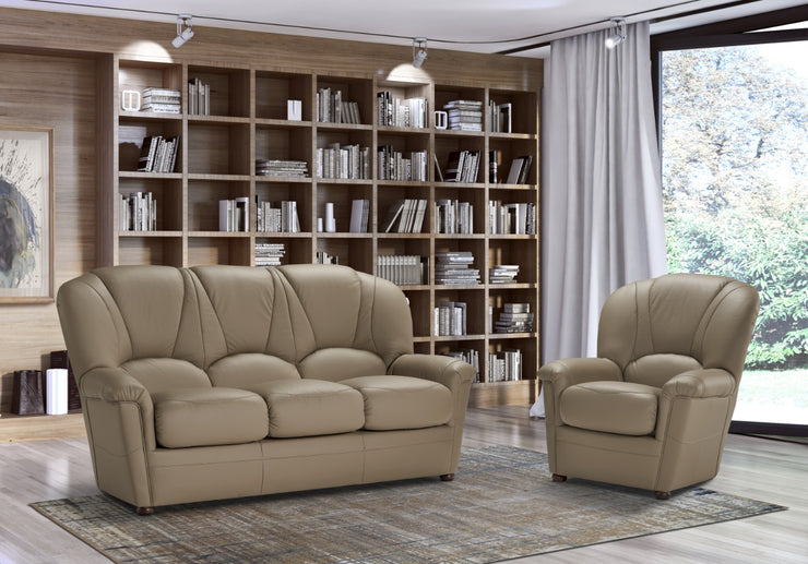 Siena Small Leather Sofa