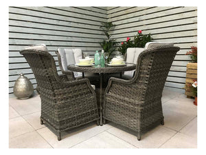 Victoria 4 Seat Round Dining Set