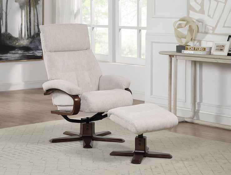 Vienna Swivel Recliner Chair & Footstool