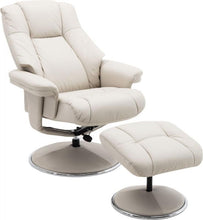 Load image into Gallery viewer, Denver Leather Swivel Recliner &amp; Footstool