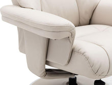 Load image into Gallery viewer, Denver Leather Swivel Recliner &amp; Footstool