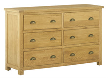 Load image into Gallery viewer, Maryland Wellington 6 Drawer Chest - Oak