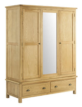 Load image into Gallery viewer, Maryland Triple Wardrobe - Oak