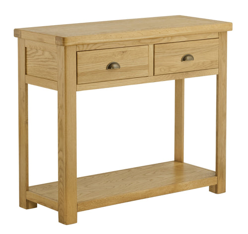 Maryland 2 Drawer Console Table - Oak