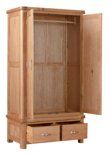 Wandsworth Oak 2 Door Wardrobe