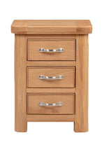 Load image into Gallery viewer, Wandsworth Oak 3 Drawer Bedside Table