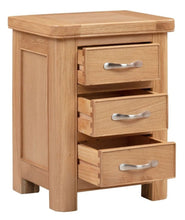 Load image into Gallery viewer, Wandsworth Oak 3 Drawer Bedside Table