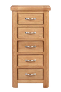 Wandsworth Oak 5 Drawer Tall Chest