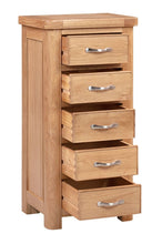 Load image into Gallery viewer, Wandsworth Oak 5 Drawer Tall Chest