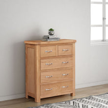 Load image into Gallery viewer, Wandsworth Oak Chest Of Drawers 2 + 3