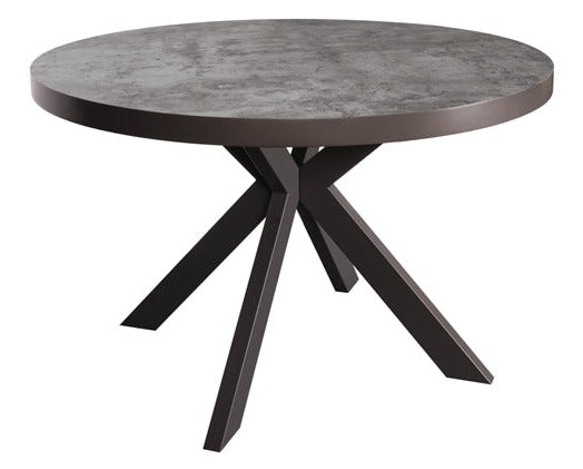 Fusion 120cm Round Dining Table - Stone Effect