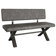 Load image into Gallery viewer, Fusion 140cm Upholstered Bench with Back Rest