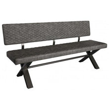 Load image into Gallery viewer, Fusion 180cm Upholstered Bench with Back Rest