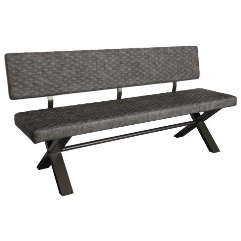 Fusion 180cm Upholstered Bench with Back Rest