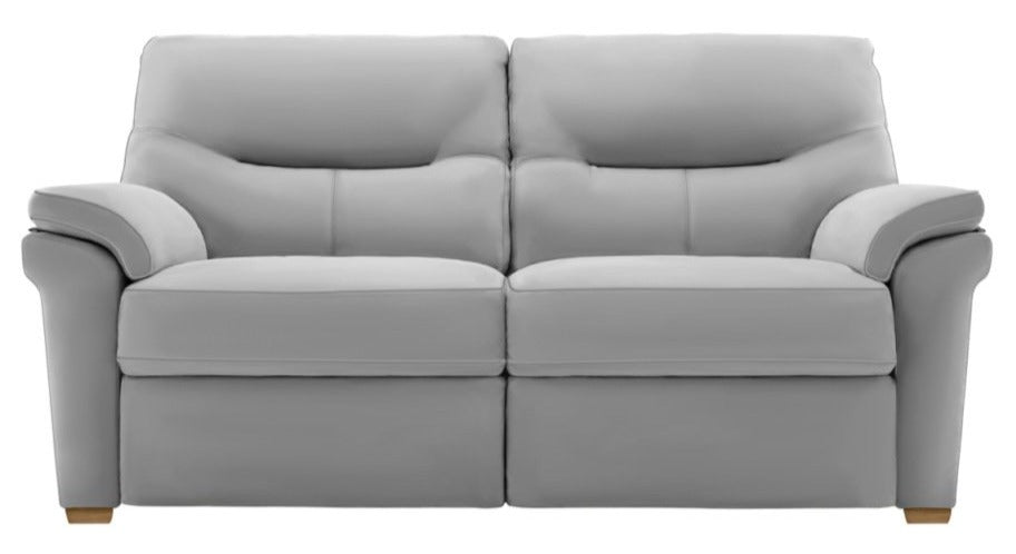 G Plan Seattle Leather 2 Seater Sofa With Feet