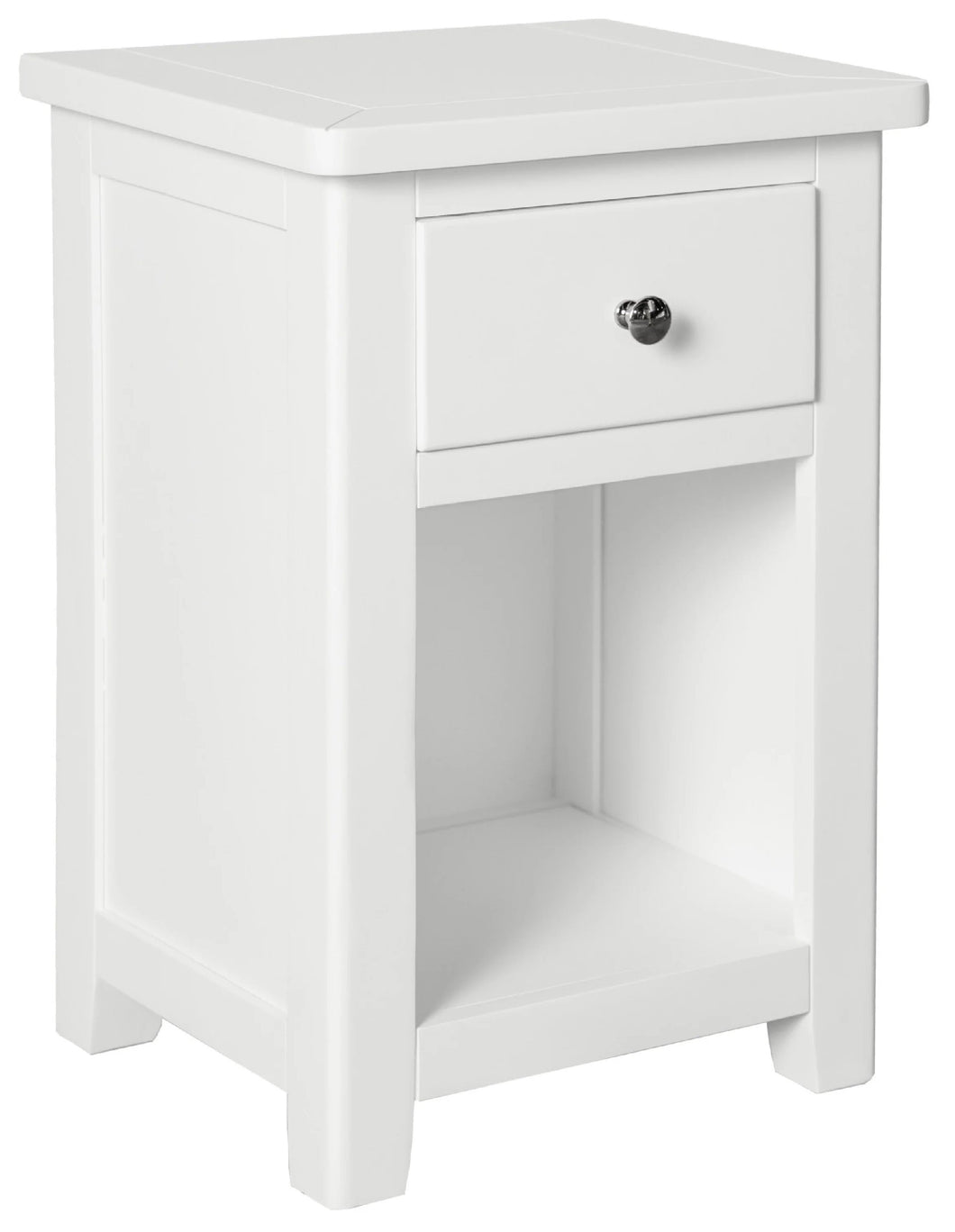 Henley White 1 Drawer Bedside