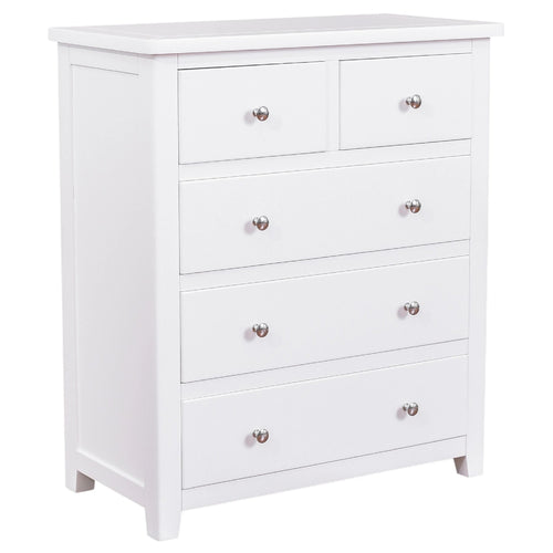 Henley White 2 + 3 Drawer Chest