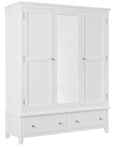 Henley White Triple Wardrobe