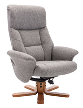 Load image into Gallery viewer, Marseille Fabric Swivel Recliner &amp; Footstool