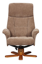 Load image into Gallery viewer, Marseille Fabric Swivel Recliner &amp; Footstool