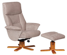 Load image into Gallery viewer, Marseille Fabric Swivel Recliner &amp; Footstool