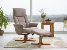 Load image into Gallery viewer, Marseille Fabric Swivel Recliner &amp; Footstool