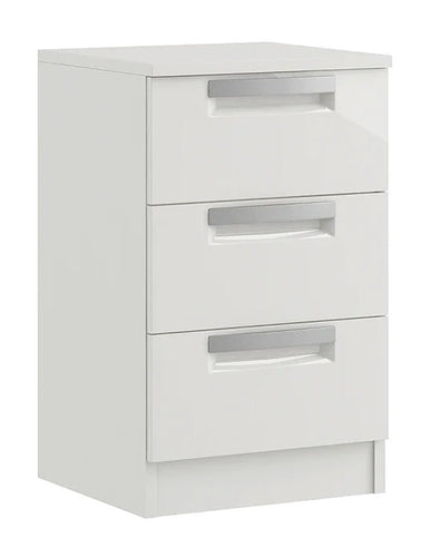 Milan 3 Drawer Bedside