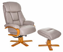 Load image into Gallery viewer, Nice Leather Swivel Recliner &amp; Footstool